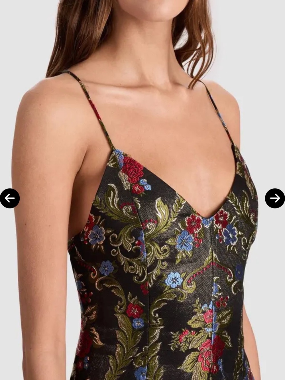 Nwot -unworn Tayla Floral Jacquard Lantern Minidress size 8